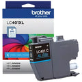 Genuine Brother LC401XLC High-Yield Cyan Ink Cartridge