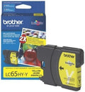Genuine Brother LC65Y High-Yield Yellow Ink Cartridge