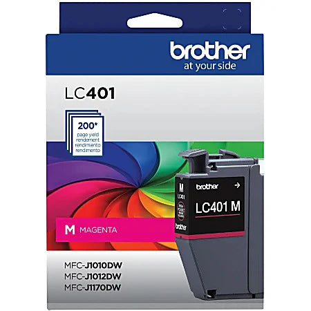 Genuine Brother LC401M Standard-Yield Magenta Ink Cartridge