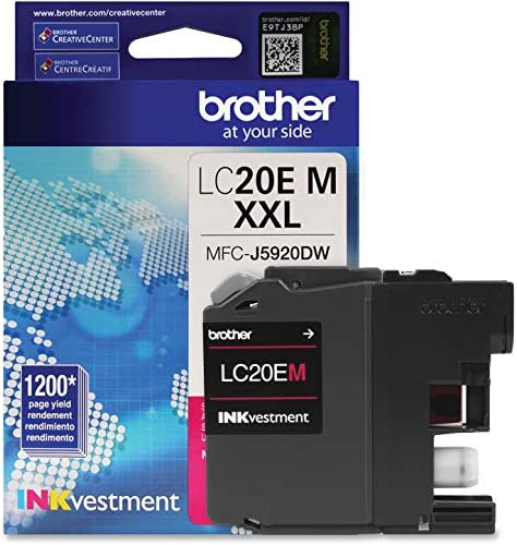 Genuine Brother LC20EM Extra High-Yield Magenta Ink Cartridge