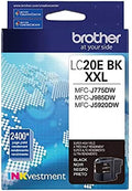 Genuine Brother LC20E Extra High-Yield Black Ink Cartridge