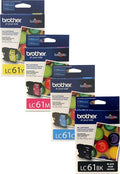 Genuine Brother LC51 Standard-Yield Black, Cyan, Magenta &amp; Yellow Ink Cartridge 4-Pack