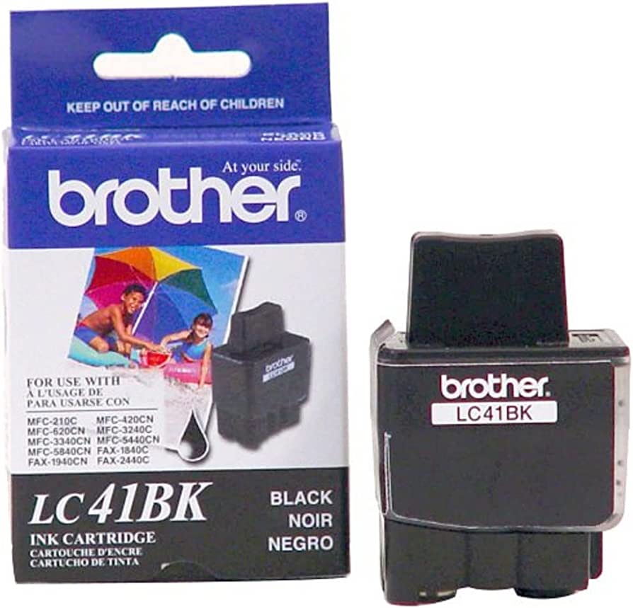 Genuine Brother LC41BK Standard-Yield Black Ink Cartridge