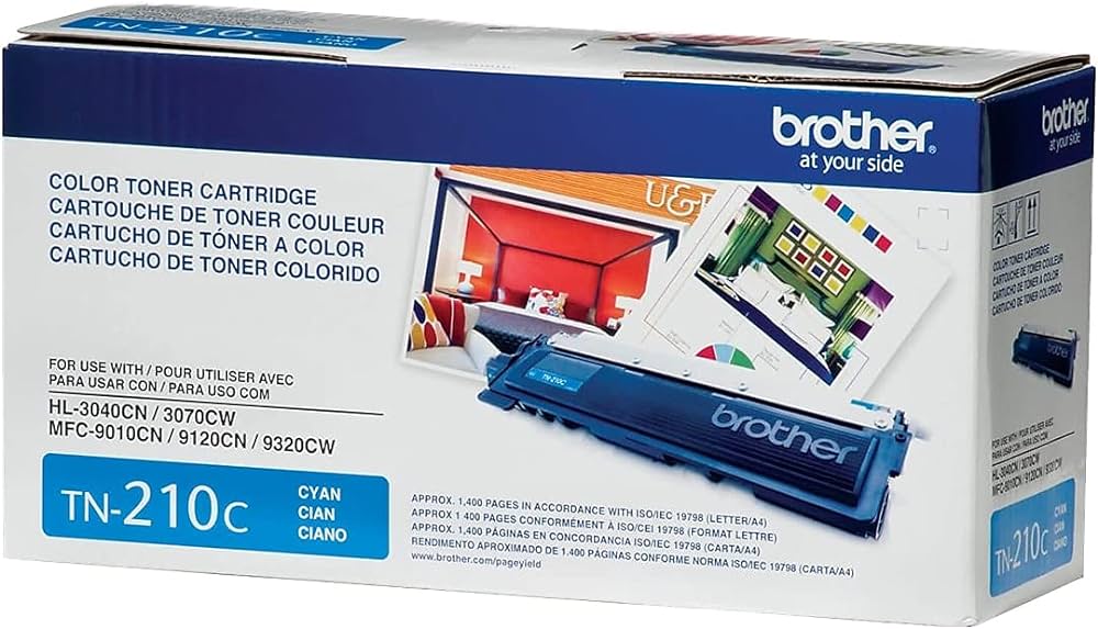 Genuine Brother TN-210C Standard-Yield Cyan Toner Cartridge