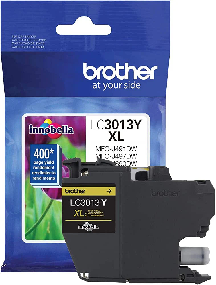 Genuine Brother LC3013XLY High-Yield Yellow Ink Cartridge