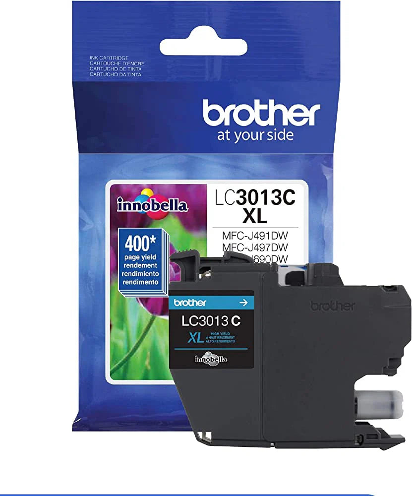 Genuine Brother LC3013XLC High-Yield Cyan Ink Cartridge