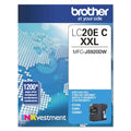 Genuine Brother LC20EC Extra High-Yield Cyan Ink Cartridge