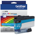 Genuine Brother LC406C Standard-Yield Cyan Ink Cartridge