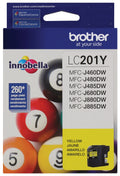 Genuine Brother LC201Y Standard-Yield Yellow Ink Cartridge