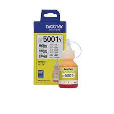 Genuine Brother BT5001Y High-Yield Yellow Refill Ink Bottle