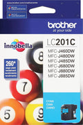 Genuine Brother LC201C Standard-Yield Cyan Ink Cartridge