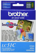 Genuine Brother LC51C Standard-Yield Cyan Ink Cartridge