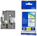 Genuine Brother TZe-241 Black on White Laminated P-touch Label Tape, 3/4" (18mm)