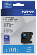 Genuine Brother LC101C Standard-Yield Cyan Ink Cartridge