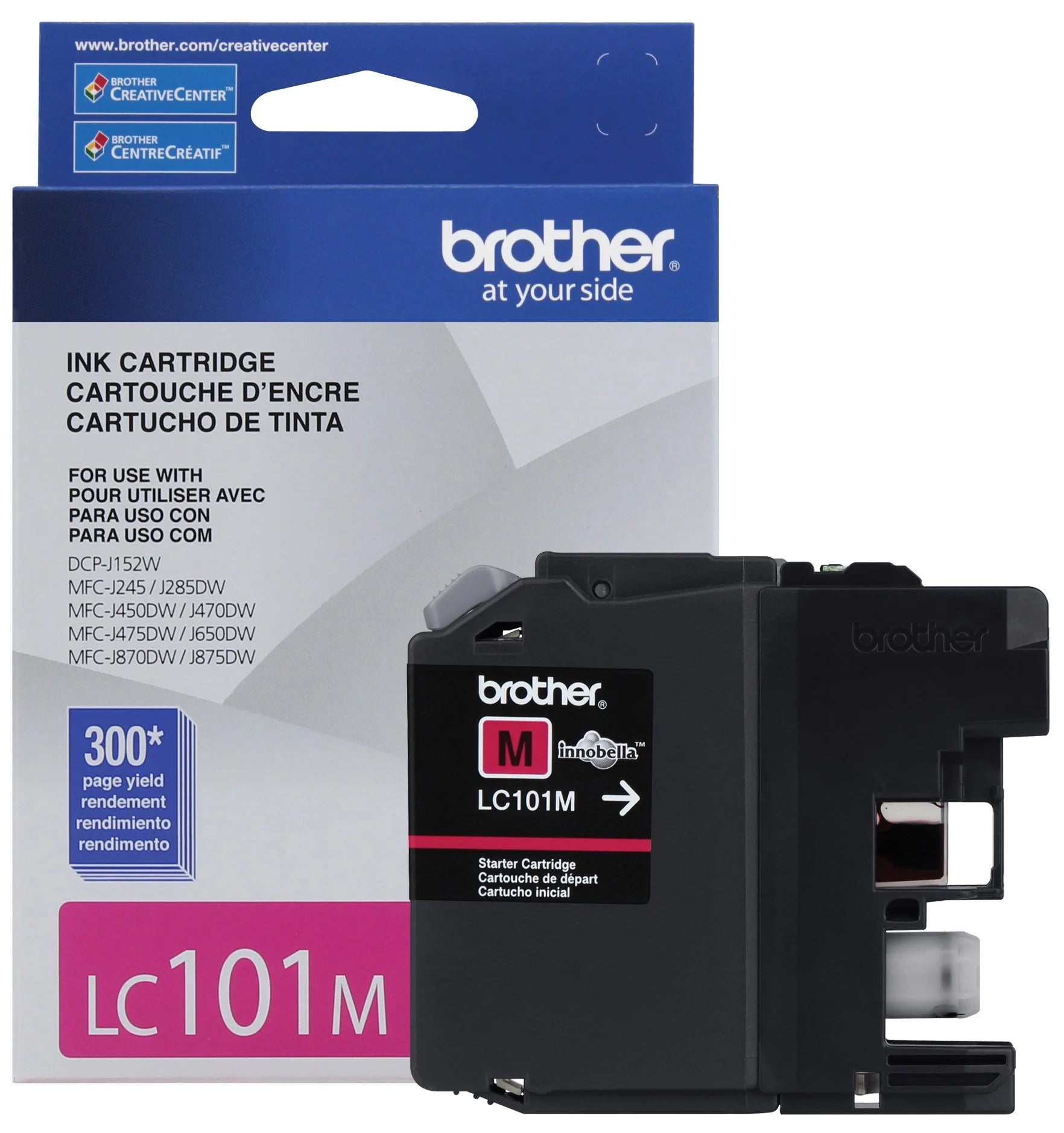 Genuine Brother LC101M Standard-Yield Magenta Ink Cartridge