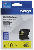 Genuine Brother LC101Y Standard-Yield Yellow Ink Cartridge