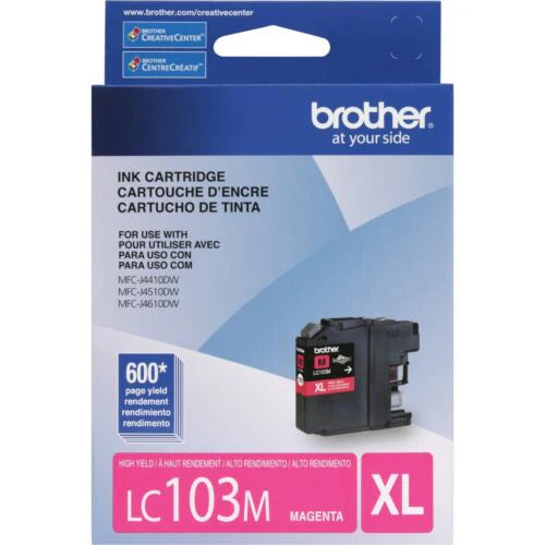 Genuine Brother LC103M High-Yield Magenta Ink Cartridge