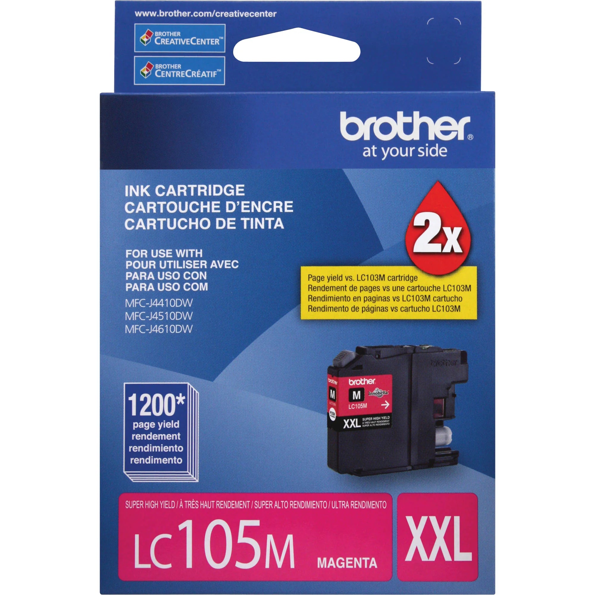 Genuine Brother LC105XXL Extra High-Yield Magenta Ink Cartridge