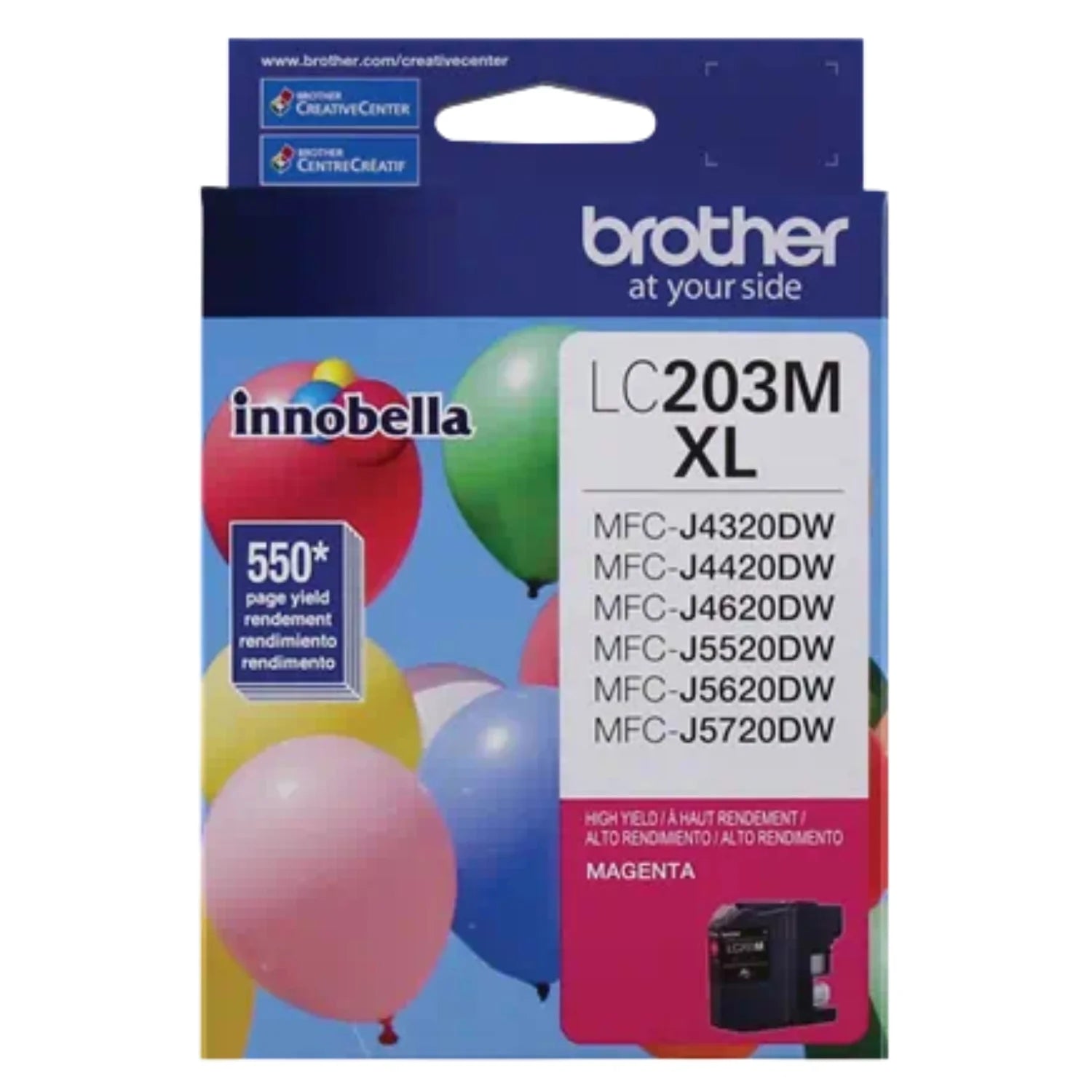 Genuine Brother LC203MXL High-Yield Magenta Ink Cartridge