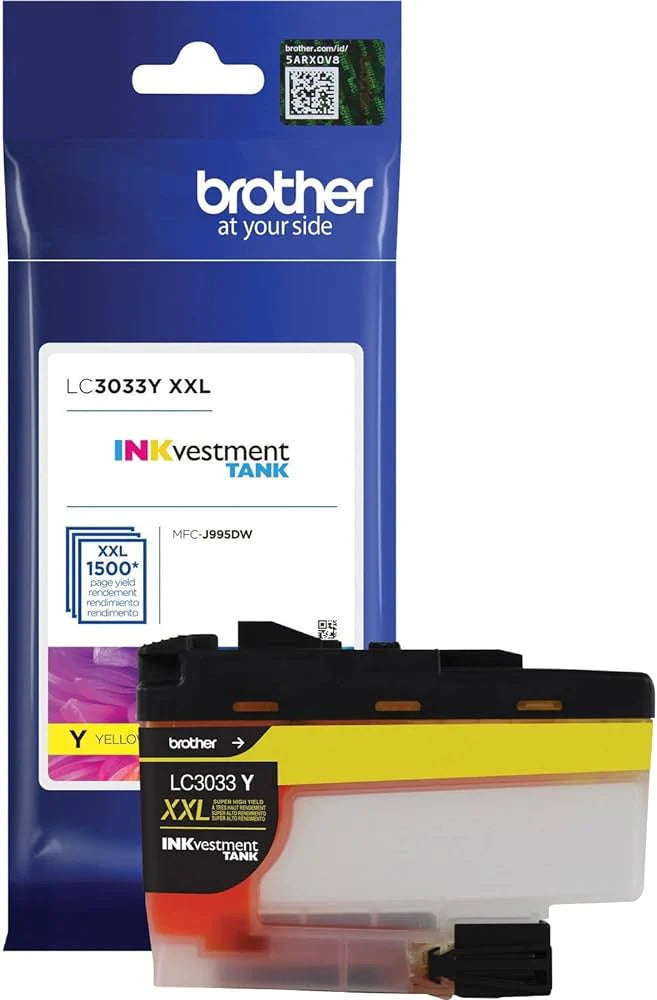 Genuine Brother LC3033Y XXL Super High-Yield Yellow Ink Cartridge