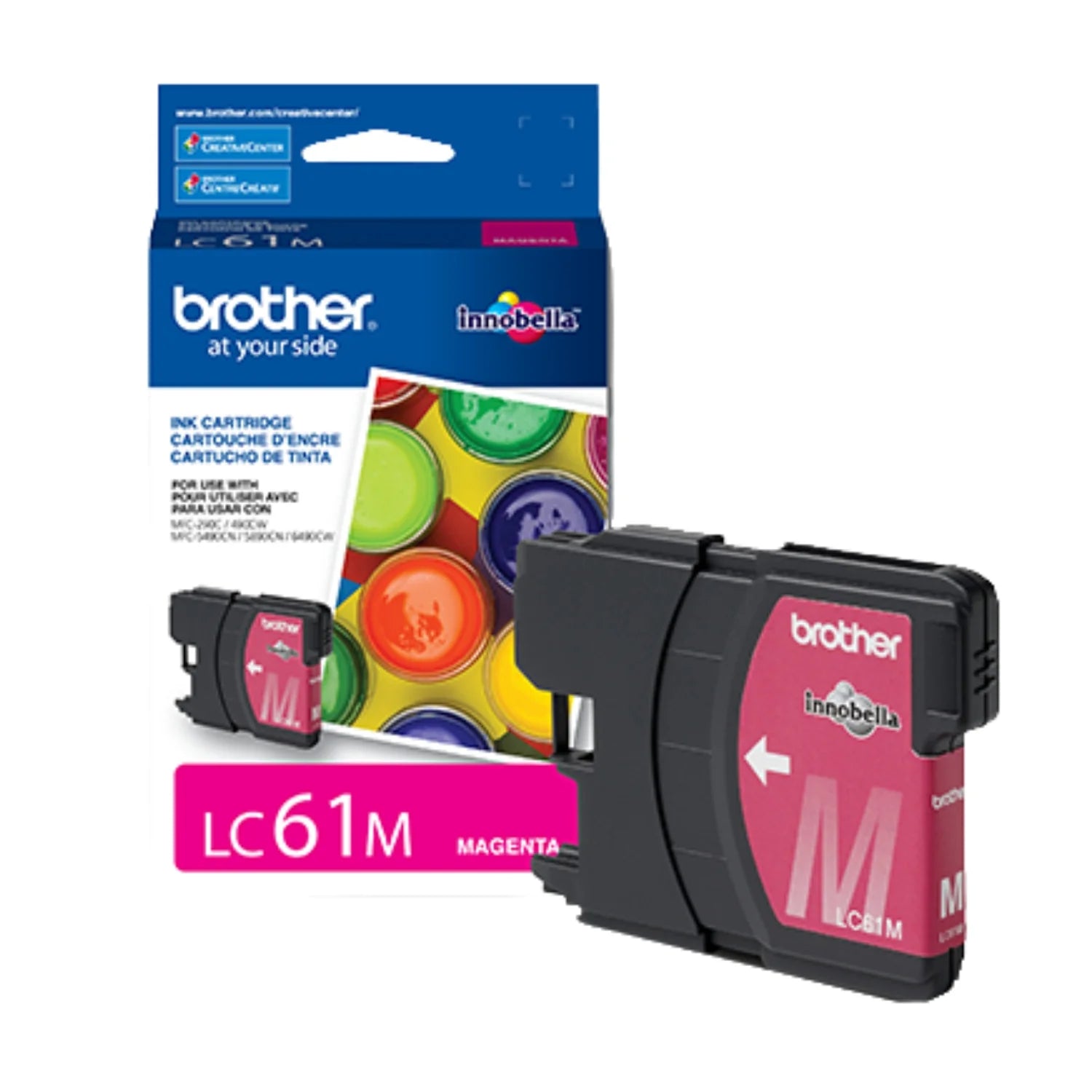 Genuine Brother LC61M Standard-Yield Magenta Ink Cartridge