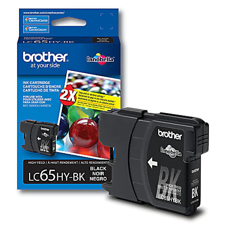Genuine Brother LC65BK High-Yield Black Ink Cartridge