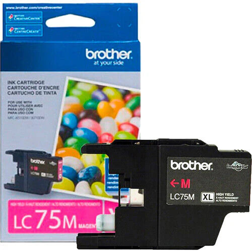 Genuine Brother LC75M High-Yield Magenta Ink Cartridge
