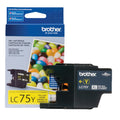 Genuine Brother LC75Y High-Yield Yellow Ink Cartridge