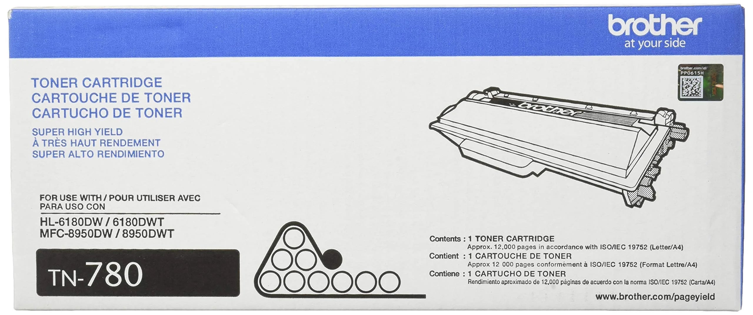 Genuine Brother TN-780 Super High-Yield Black Toner Cartridge