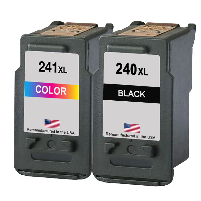 Canon PG-240XL Black / CL-241XL Color Ink Cartridges – High Yield Remanufactured Value Pack