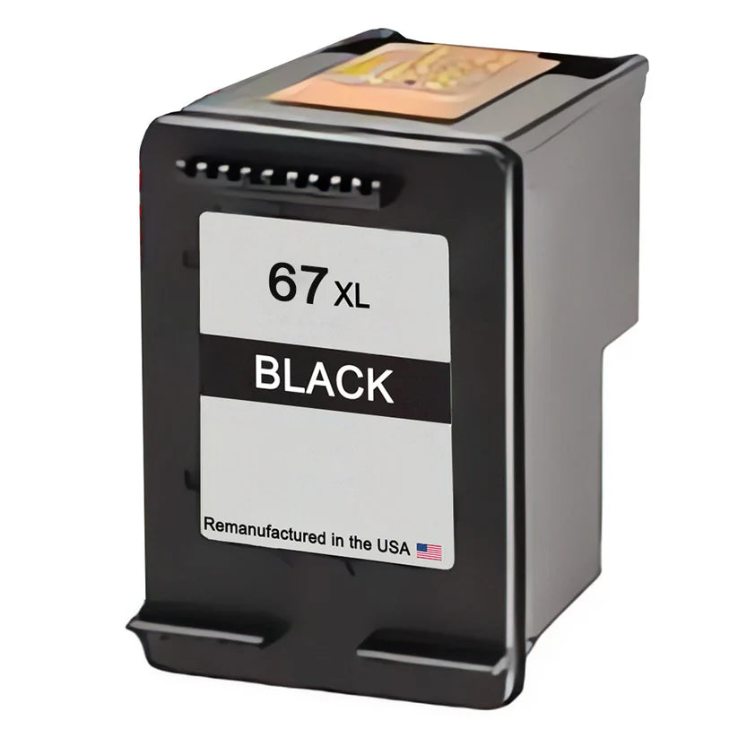 HP 67XL Black Ink (3YM57AN) High Yield Remanufactured Cartridge
