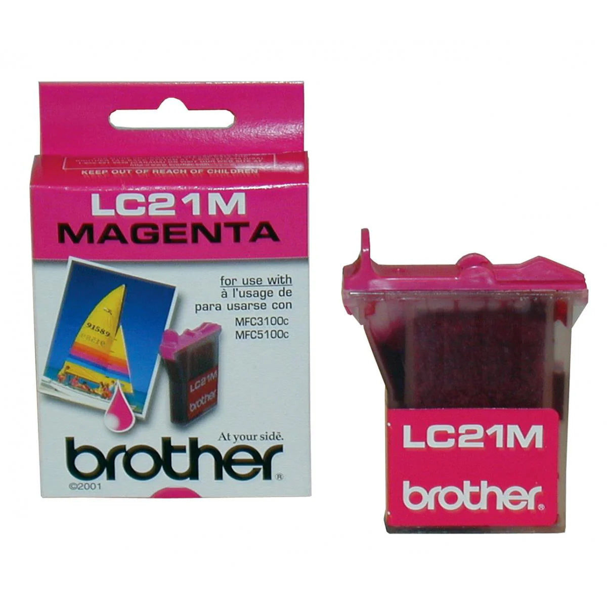 Genuine Brother LC21M Standard-Yield Magenta Ink Cartridge