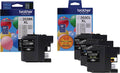 Genuine Brother LC203XL High-Yield Black, Cyan, Magenta &amp; Yellow Ink Cartridge 4-Pack
