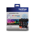 Genuine Brother LC3033 XXL Super High-Yield Cyan, Magenta &amp; Yellow Ink Cartridge 3-Pack