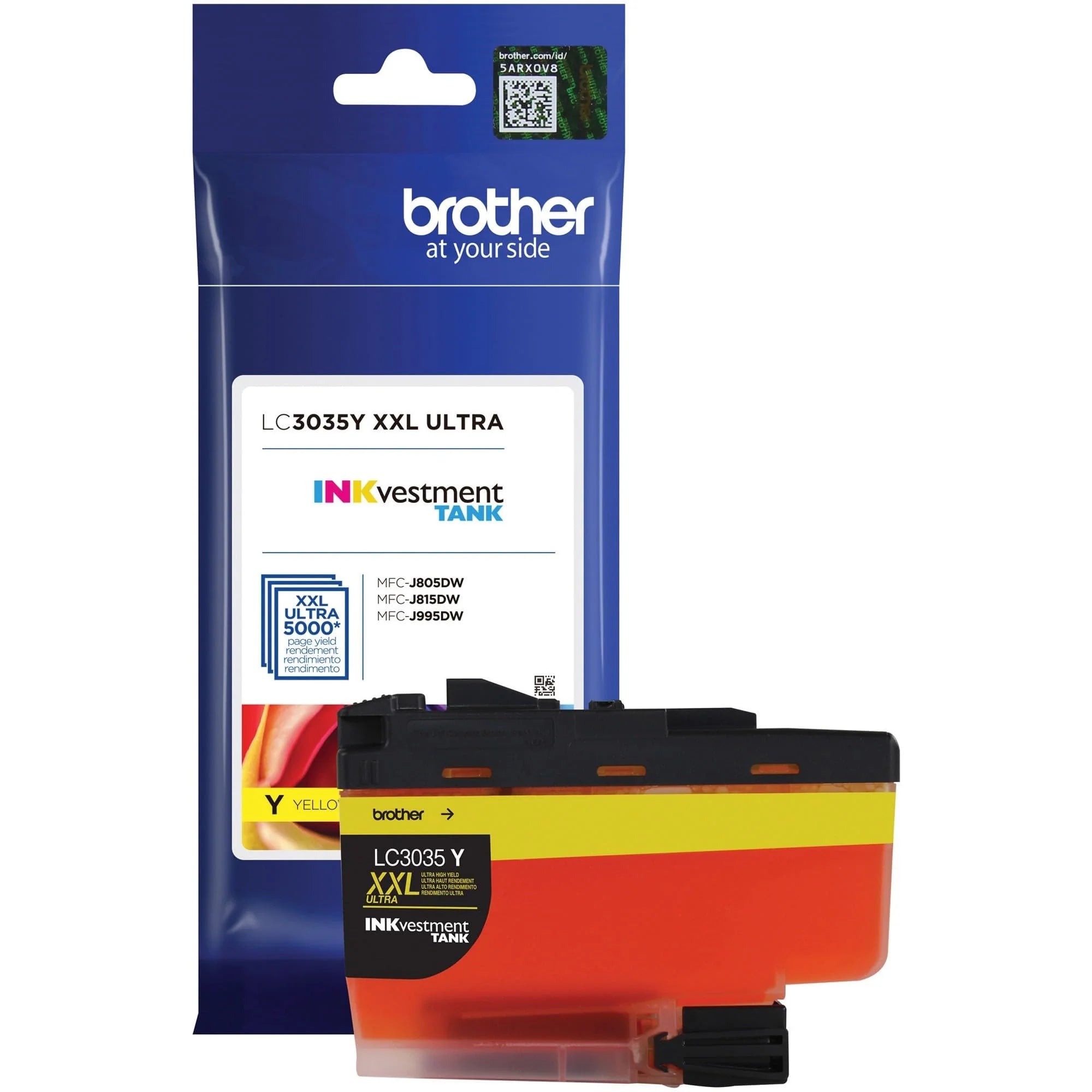 Genuine Brother LC3035Y XXL Ultra High-Yield INKvestment Tank Yellow Ink Cartridge