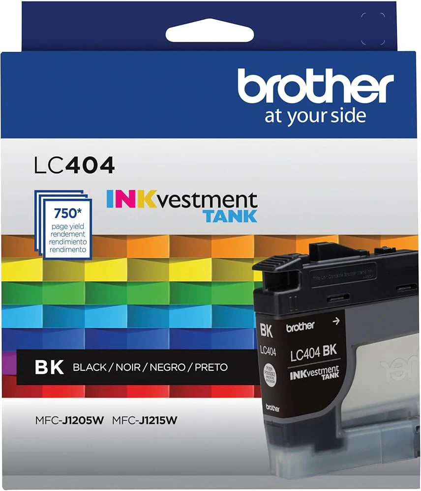 Genuine Brother LC404BK Standard-Yield Black Ink Cartridge