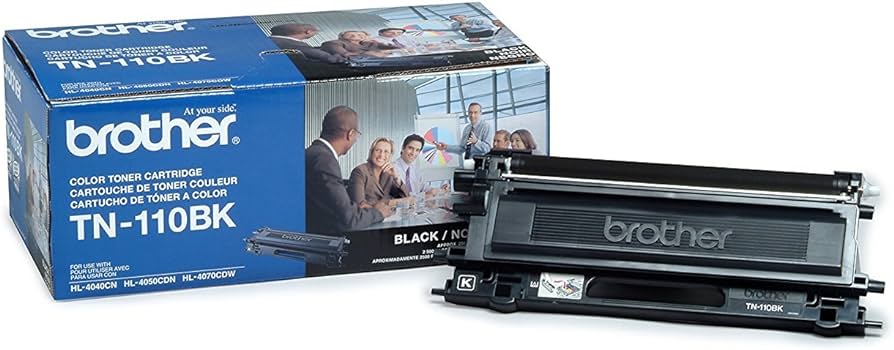 Genuine Brother TN-110BK Standard-Yield Black Toner Cartridge