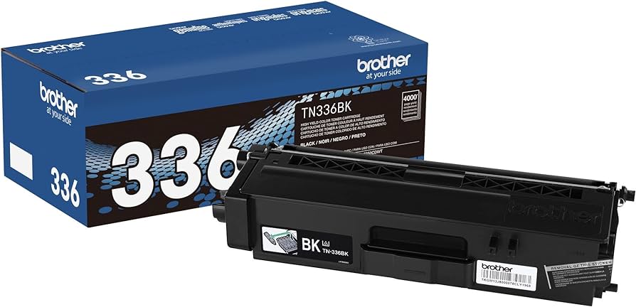 Genuine Brother TN-336BK High-Yield Black Toner Cartridge
