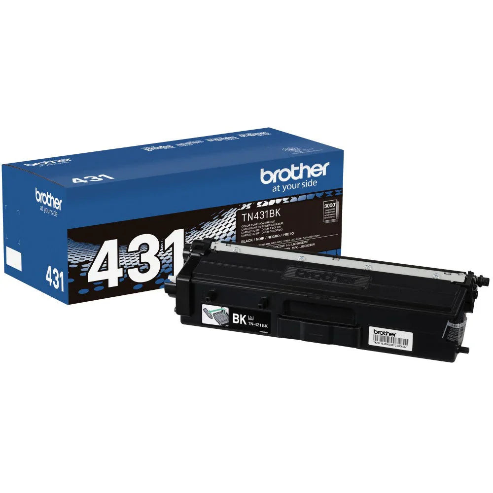 Genuine Brother TN-431BK Standard-Yield Black Toner Cartridge