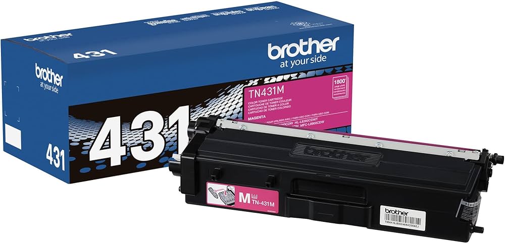 Genuine Brother TN-431M Standard-Yield Magenta Toner Cartridge