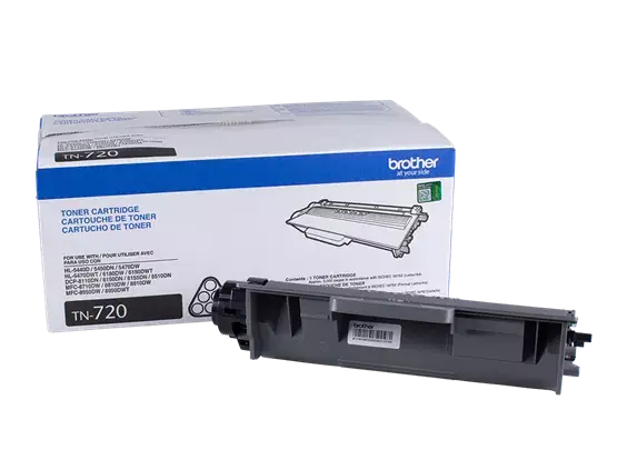 Genuine Brother TN-720 Standard-Yield Black Toner Cartridge