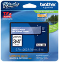 Genuine Brother TZe-145 White on Clear Laminated P-touch Label Tape, 3/4" (18mm)