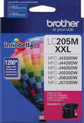 Genuine Brother LC205XXL Extra High-Yield Magenta Ink Cartridge