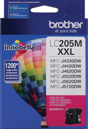 Genuine Brother LC205XXL Extra High-Yield Magenta Ink Cartridge