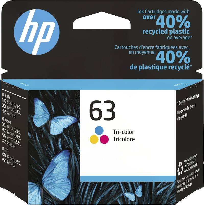 Original HP 63 (F6U61AN) Tri-Color Ink Cartridge