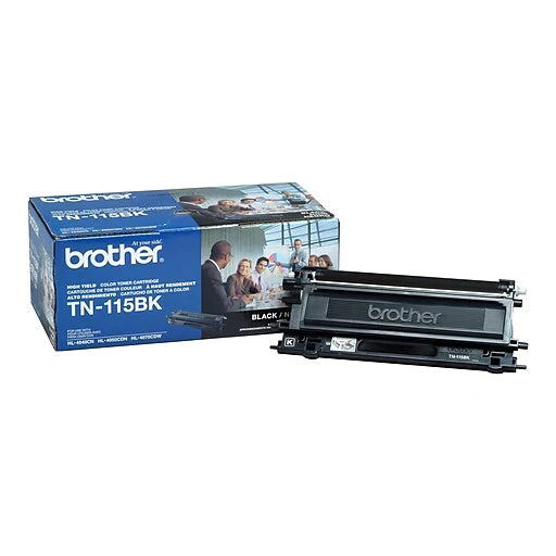 Genuine Brother TN-115BK High-Yield Black Toner Cartridge